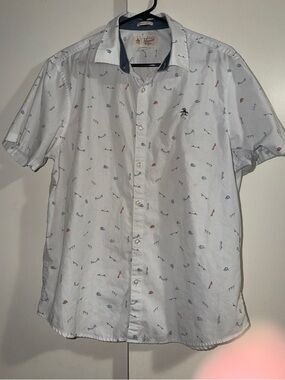 Original Penquin Skateboard print shurt XL